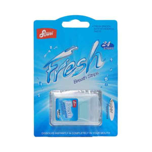 Fuwei mouth freshener strips 24pc fresh strong papermint
