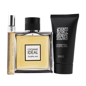 L'Homme Idéal Guerlain For Men Gift Set - Edt Spray 100 ml & shower gel 75 ml & Sample Edt 10 ml