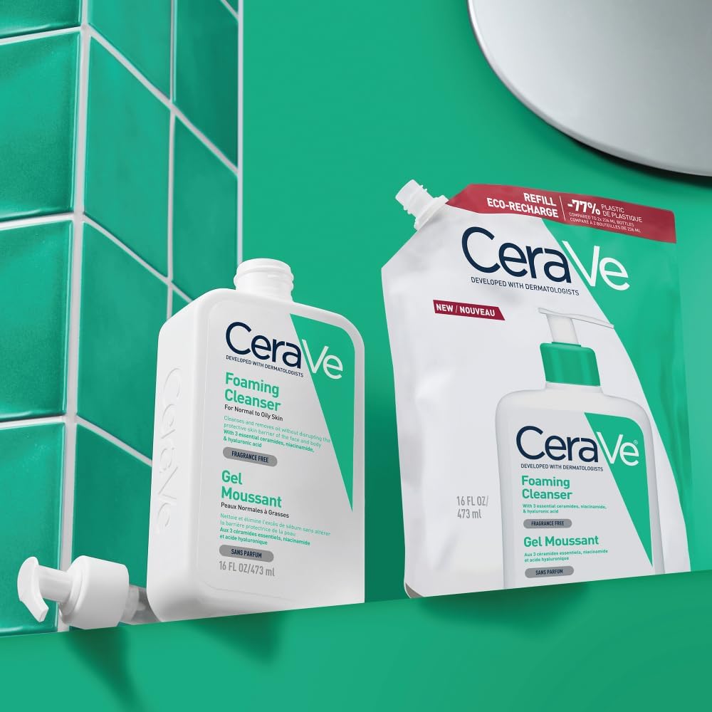 CeraVe Foaming Face Wash Refill | Cleanser for Normal to Oily Skin