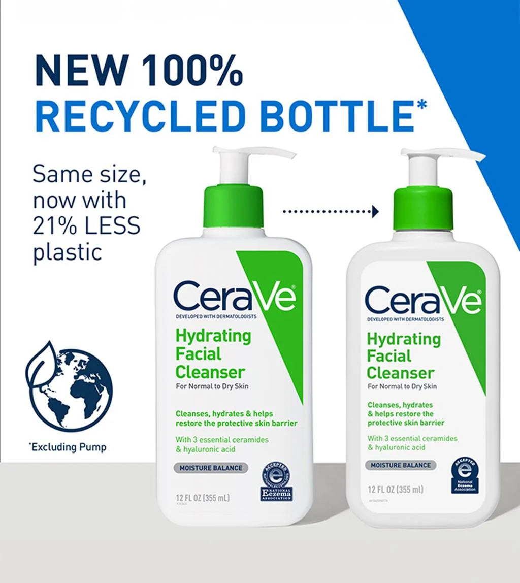 CeraVe Hydrating Face Wash – Gentle Cleanser for Normal to Dry Skin 473ml