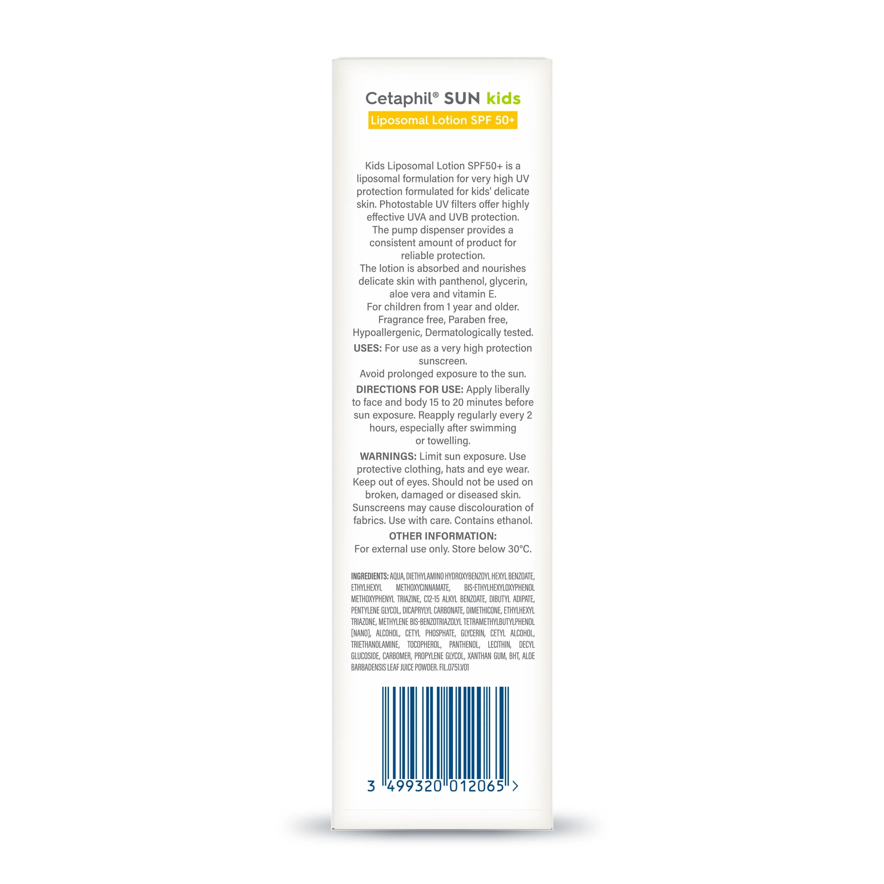 Cetaphil Baby Sun Lotion SPF 50+ | Gentle Sunscreen for Sensitive Skin
