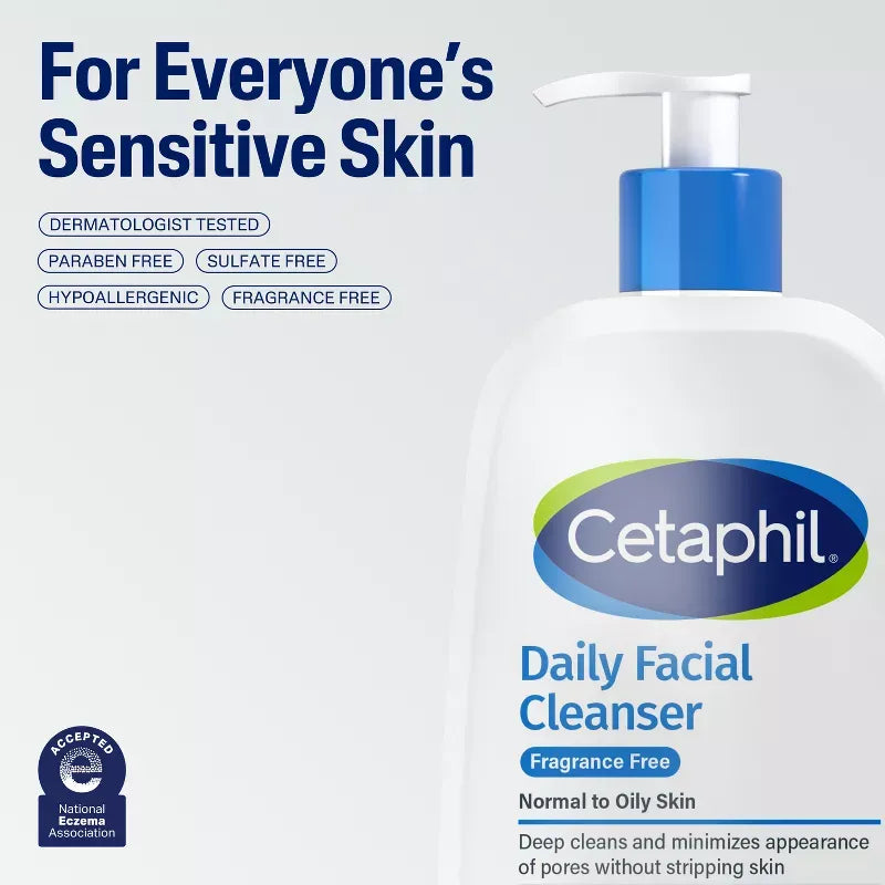 Cetaphil Oily Skin Cleanser – Gentle Foaming Face Wash 236ml