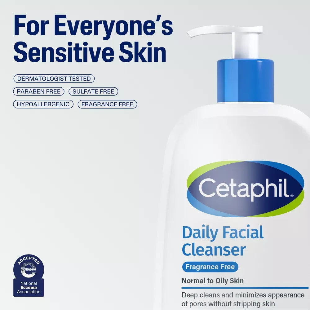 Cetaphil Oily Skin Cleanser – Gentle Foaming Face Wash 236ml
