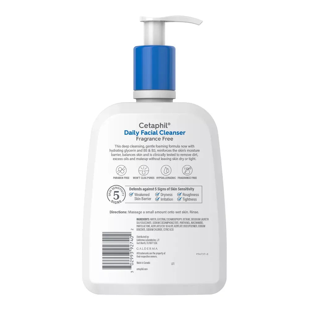 Cetaphil Oily Skin Cleanser – Gentle Foaming Face Wash 236ml