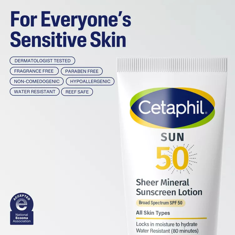 Cetaphil Sunscreen Lotion SPF 50+ for Sensitive Skin - 50 ml