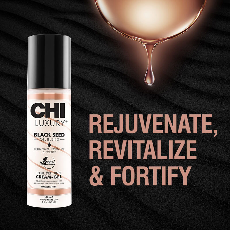 Chi Hair Gel Cream with Seed Oil – Moisturizing Curl Defining Styler