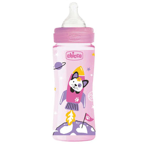 CHICCO BOTTLE WB COL PP GRL 330 FAST SIL
