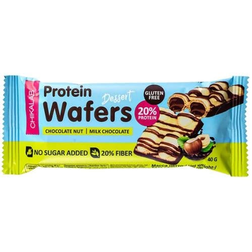 CHIKALAB Glazed Wafer Bar Chocolate Nut Dessert 40G