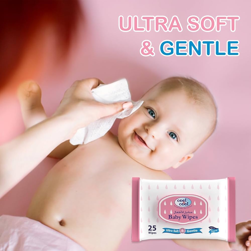 Cool & Cool Baby Wipes – Ultra Soft Alcohol Free Travel Pack