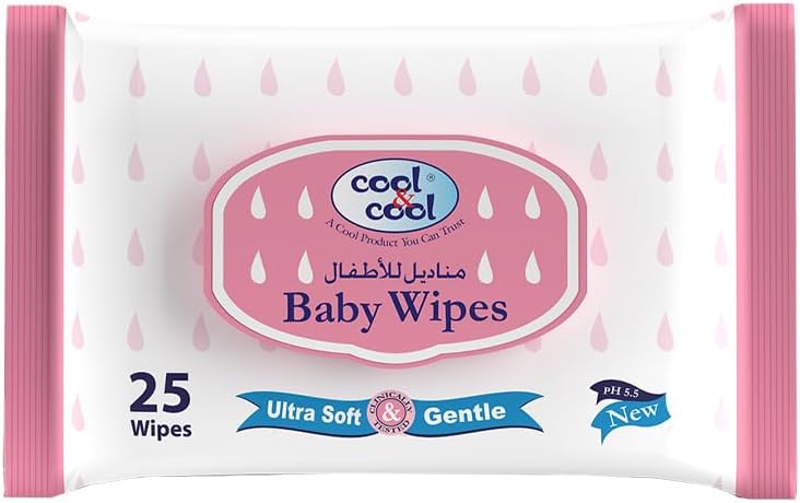 Cool & Cool Baby Wipes – Ultra Soft Alcohol Free Travel Pack