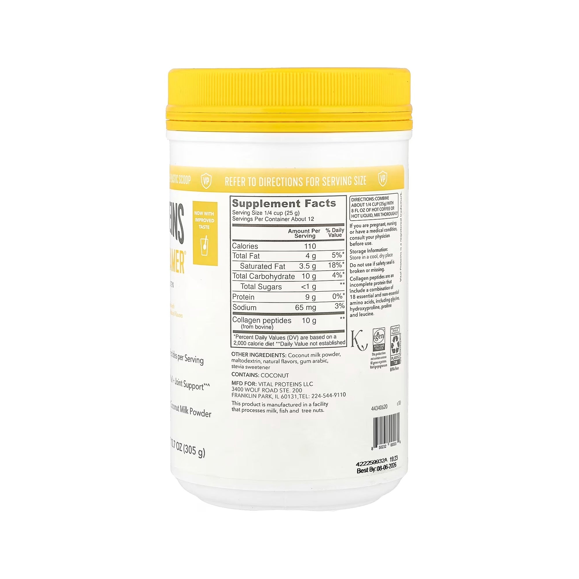 Vital Proteins Collagen Creamer (Vanilla) 300g
