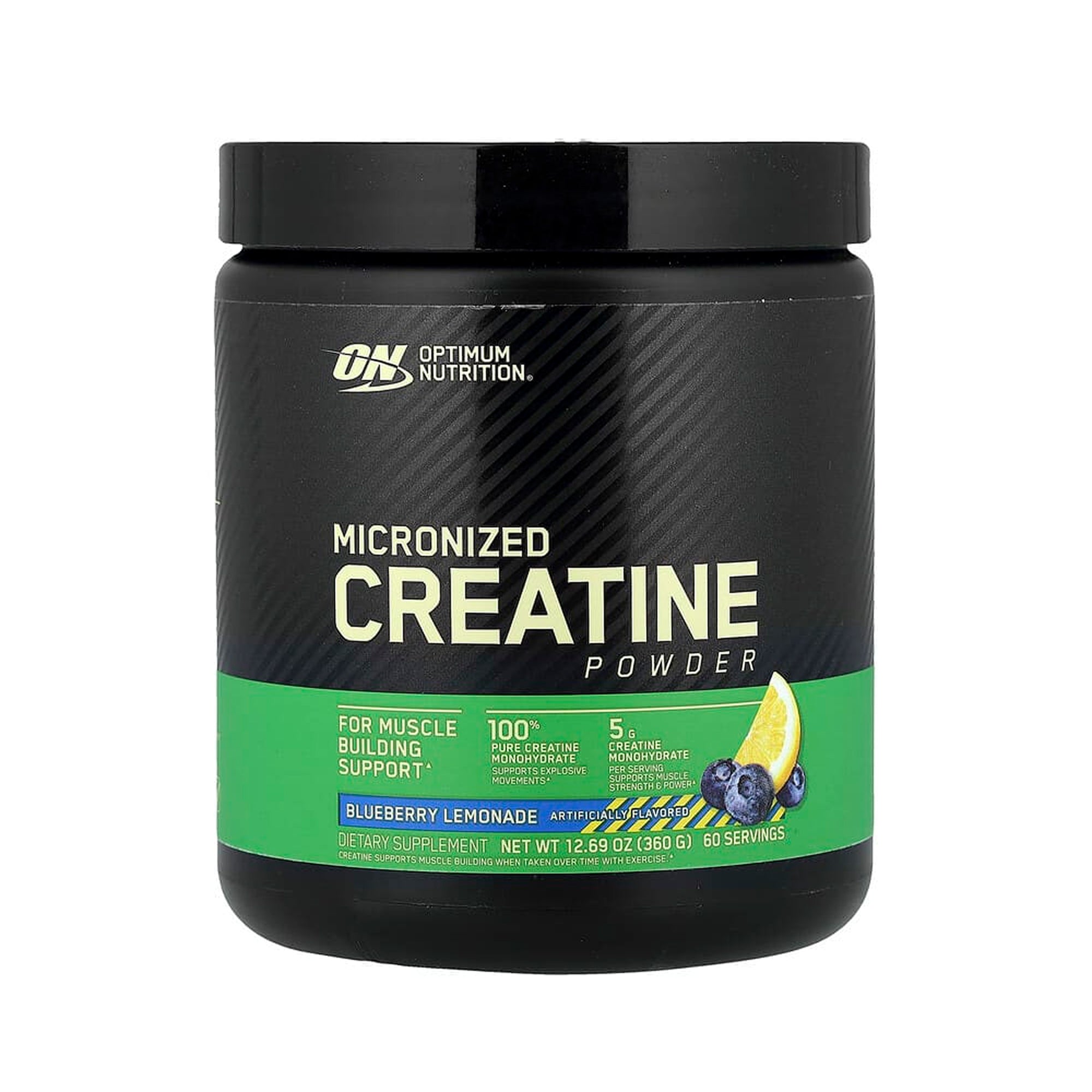 Optimum Nutrition Creatine Powder Blueberry Lemonade 60 Servings 360g