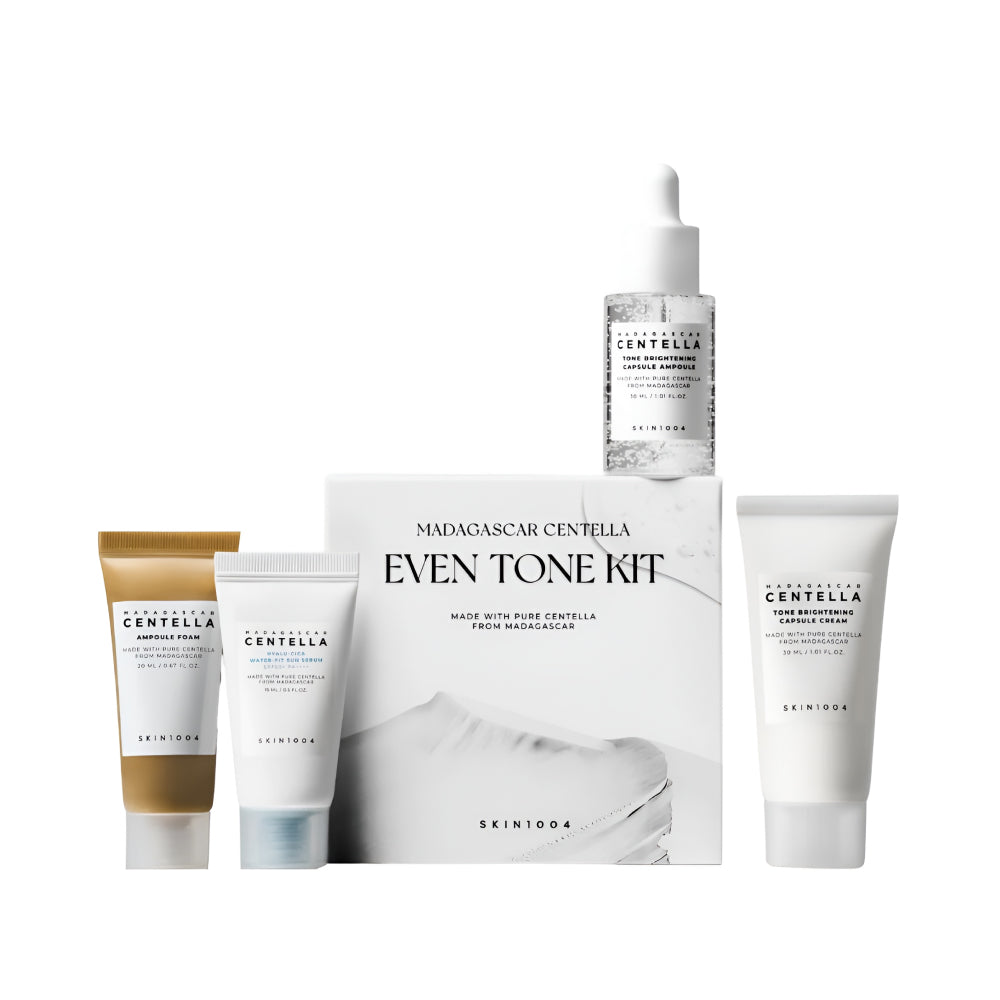 SKIN1004 Skin Care Set 4pc Madagascar Centella Travel Size For Even Tone