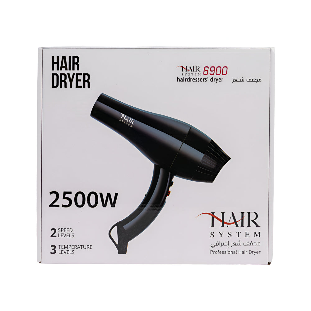 Hair system hair dryer super turbo professional 2500w