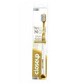 Close up toothbrush white now soft