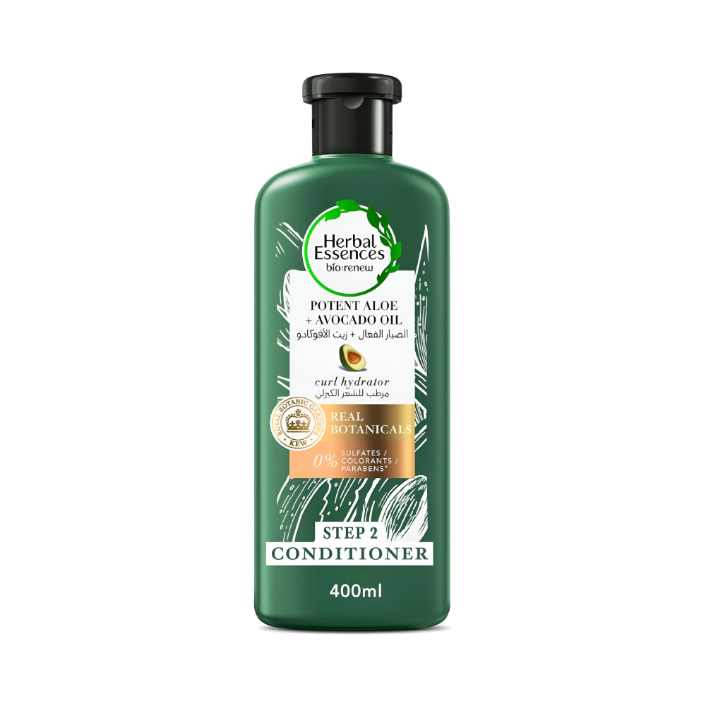 Herbal Essences Hair Conditioner 400ml Bio Renew Aloe Vera & Avocado Oil For Curly Hair v2