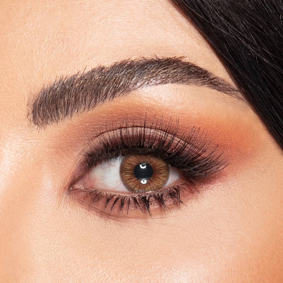 Amara colored lens golden sand monthly