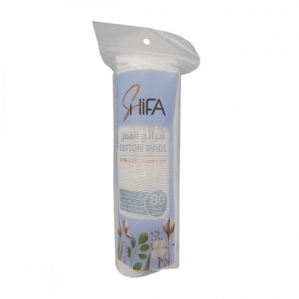 Shifa Rounded Cotton Pads 80pc