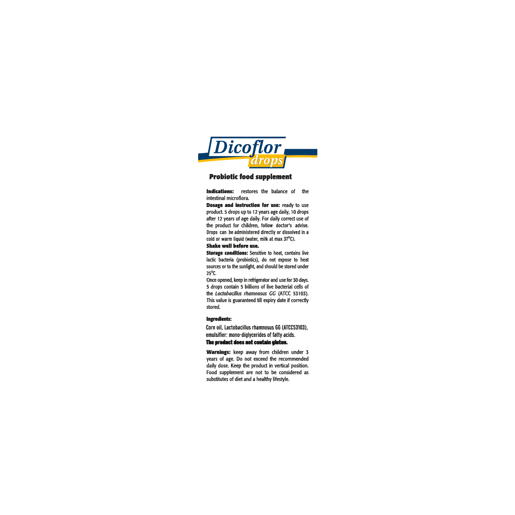 Dicoflor Probiotic Drops | Digestive Health Supplement for Infants