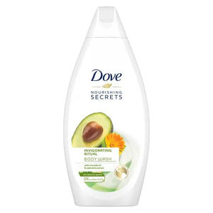 Dove جل استحمام بزيت الأفوكادو والقطيفة - غسول مرطب للجسم 500 مل