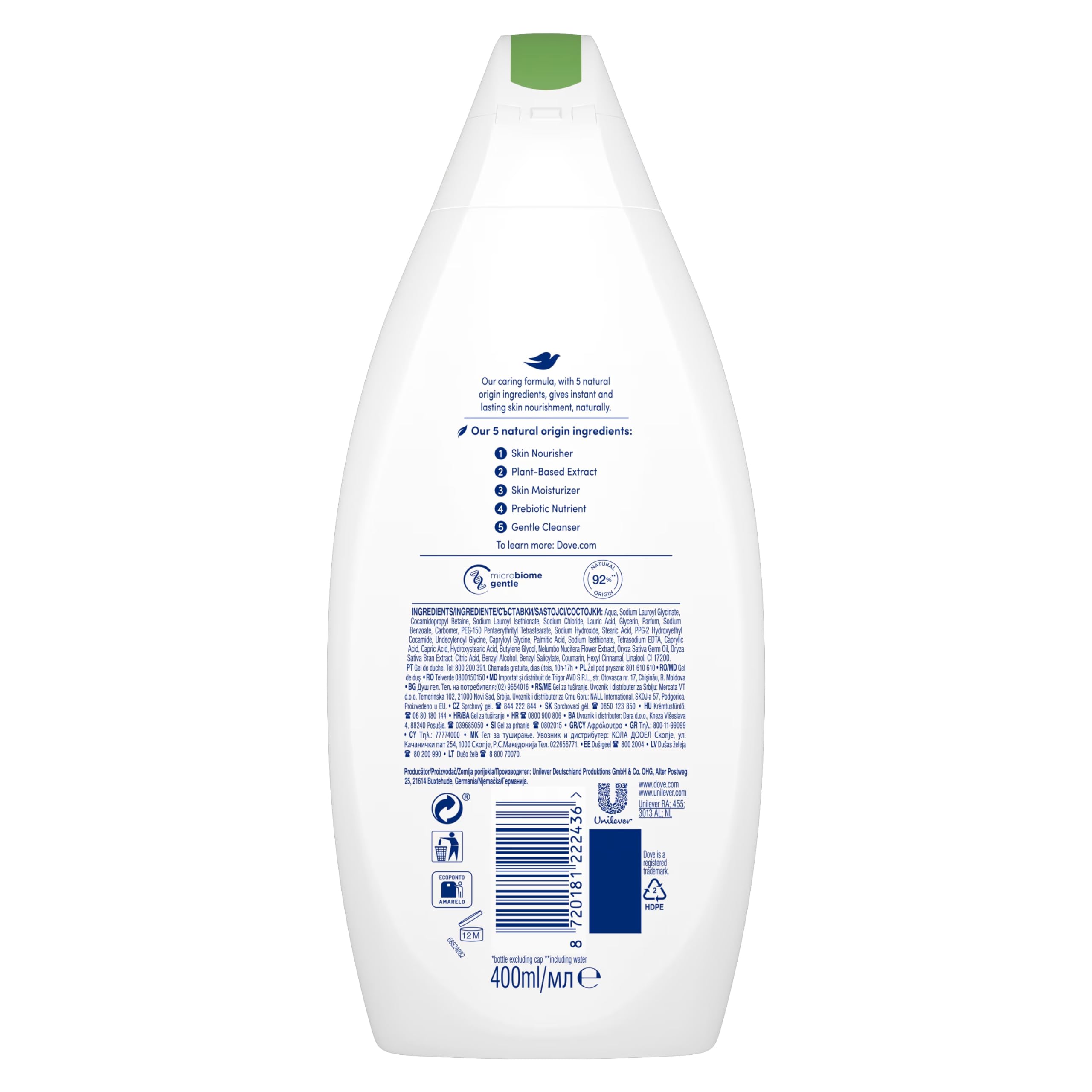 Dove Glowing Ritual Shower Gel – Lotus Flower & Rice Water – 500ml