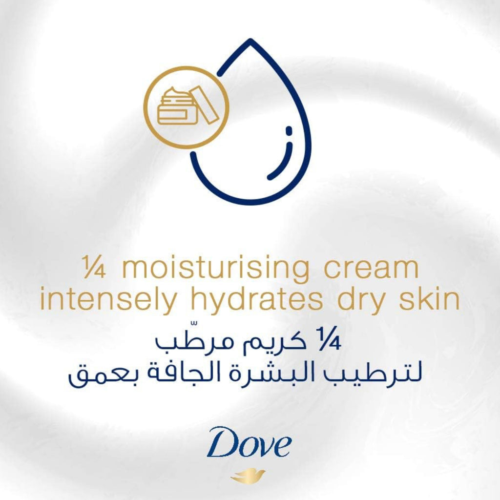 Dove Beauty Cream Bar Soap  – Moisturizing Blue Bar for Soft, Hydrated Skin 160g