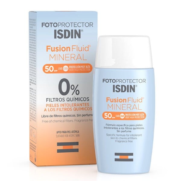 Isdin fluid sunscreen 50ml fotoprotector spf 50 fusion mineral