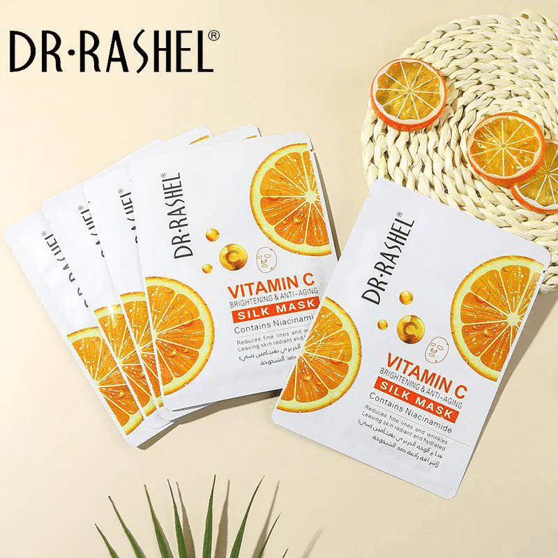 قناع الوجه بـ Vitamin C من Dr. Rashel – تفتيح وتنعيم