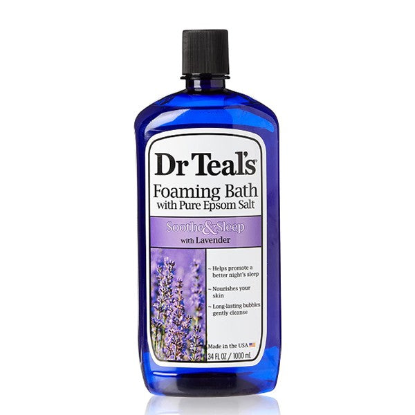Dr Teals Dr Teals Foaming Bath 1000ml Pure Epsom Salt Soothe & Sleep With Lavender