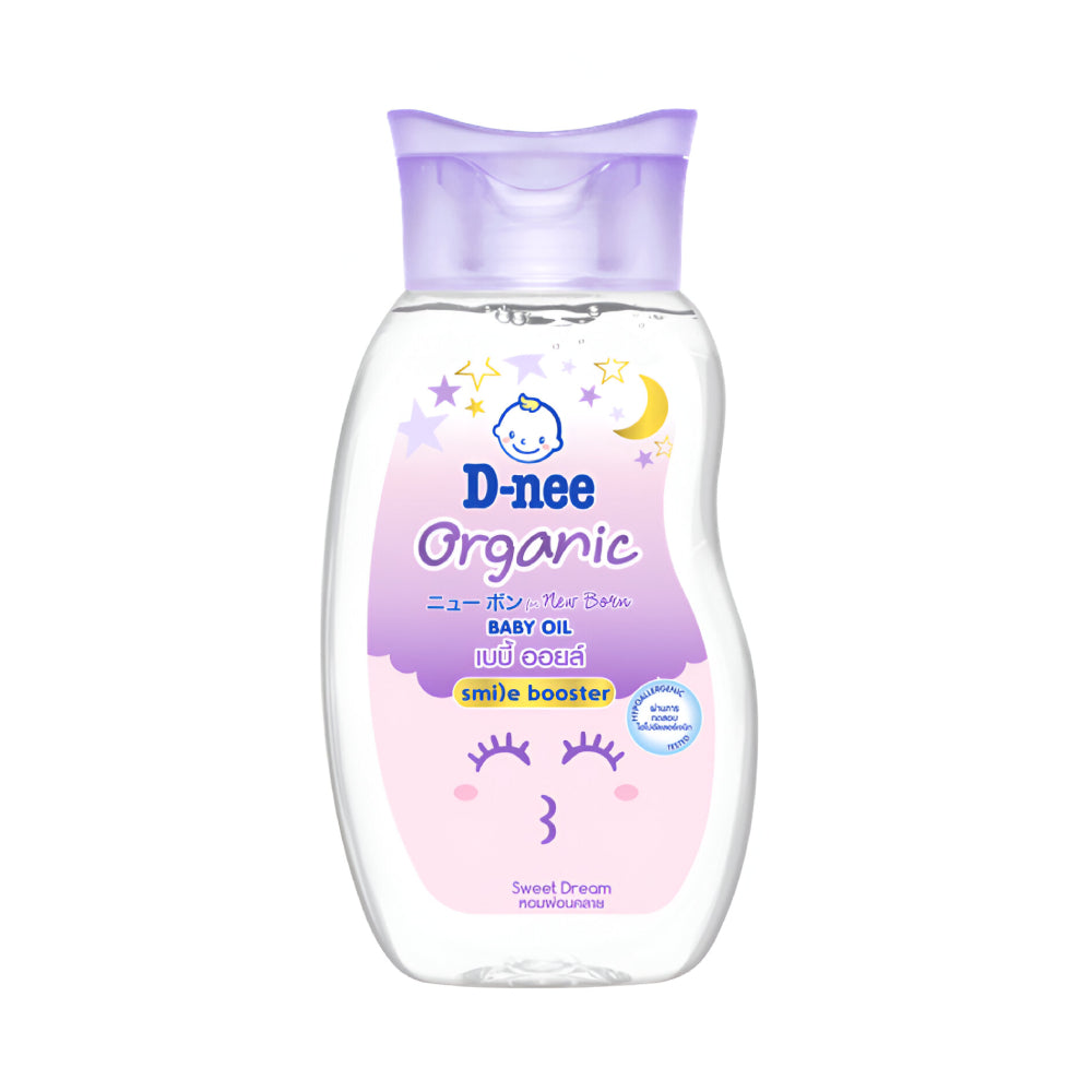 D-nee Baby Oil 200ml Sweet Dream Organic Enhanced Series Smile