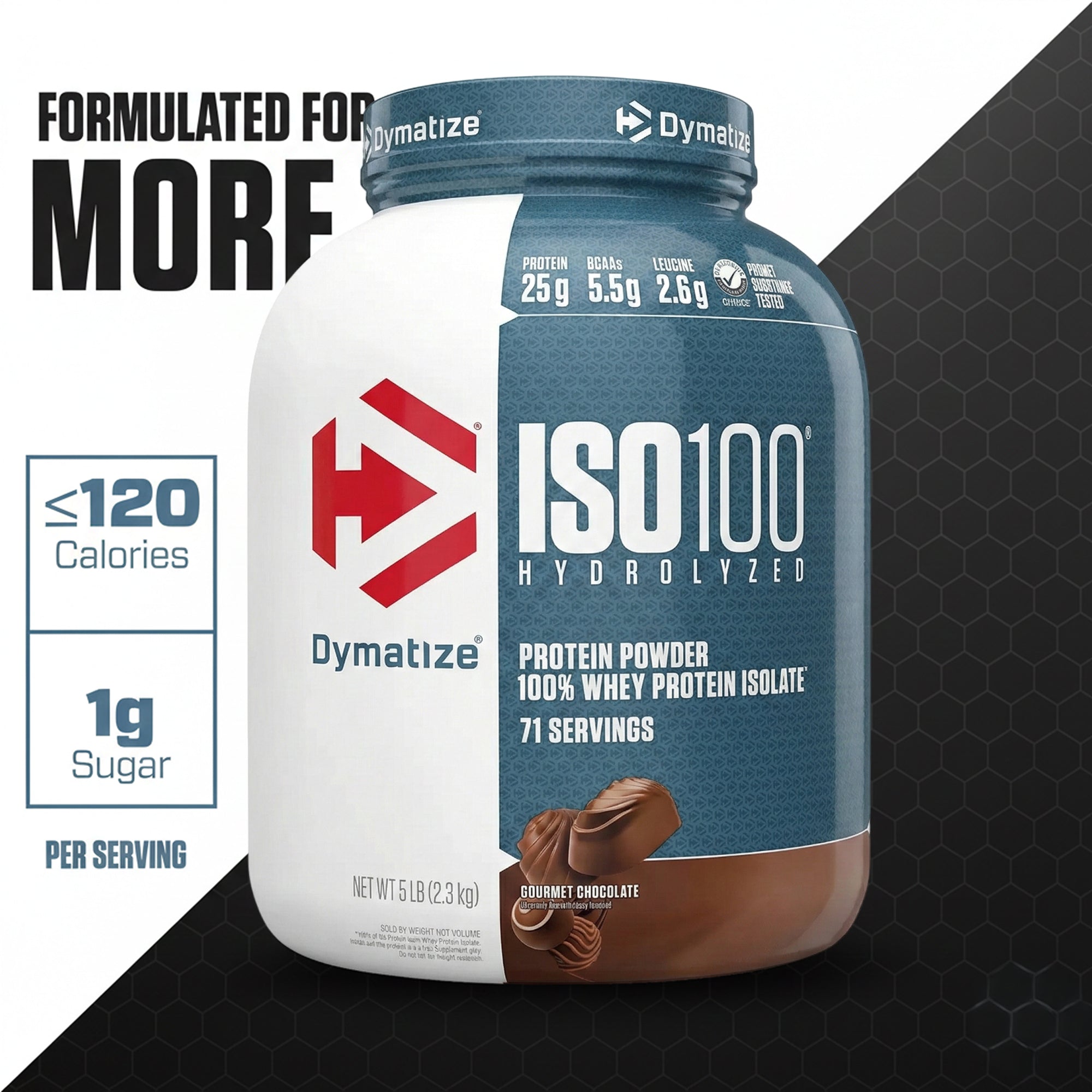 Dymatize ISO 100 - Gourmet Chocolate - 5 LB