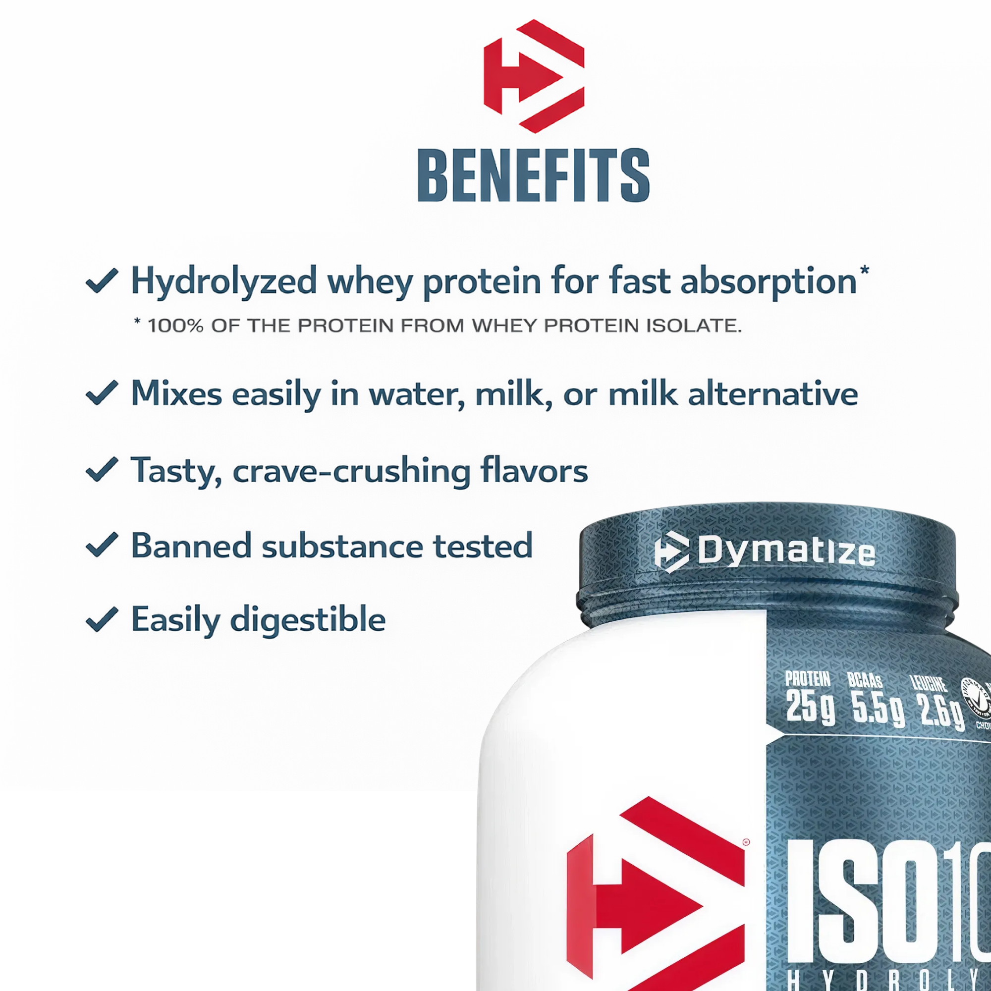 Dymatize ISO 100 - Gourmet Vanilla - 5 LB
