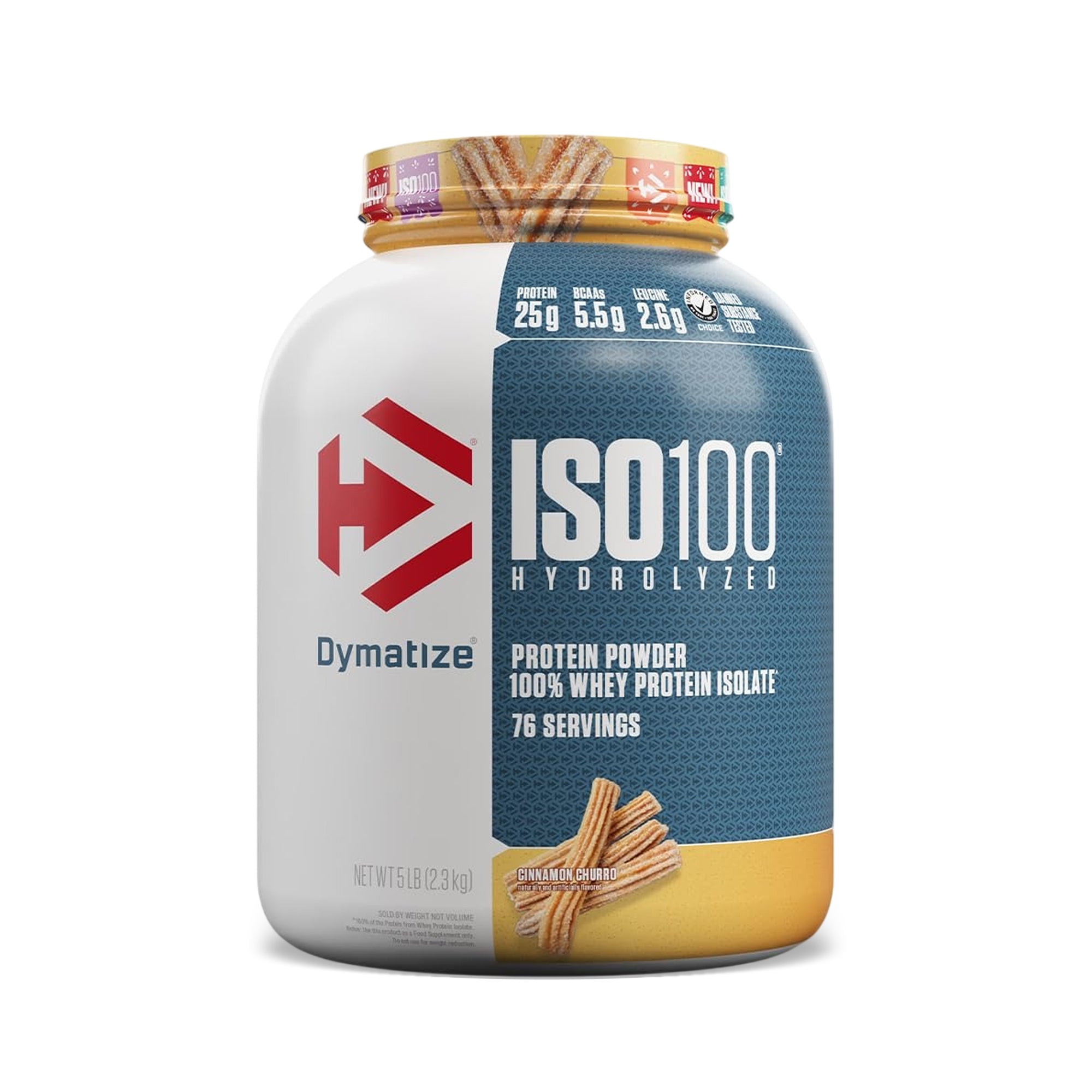 Dymatize ISO 100 Whey Protein Isolate – Cinnamon Churro – 5 LB