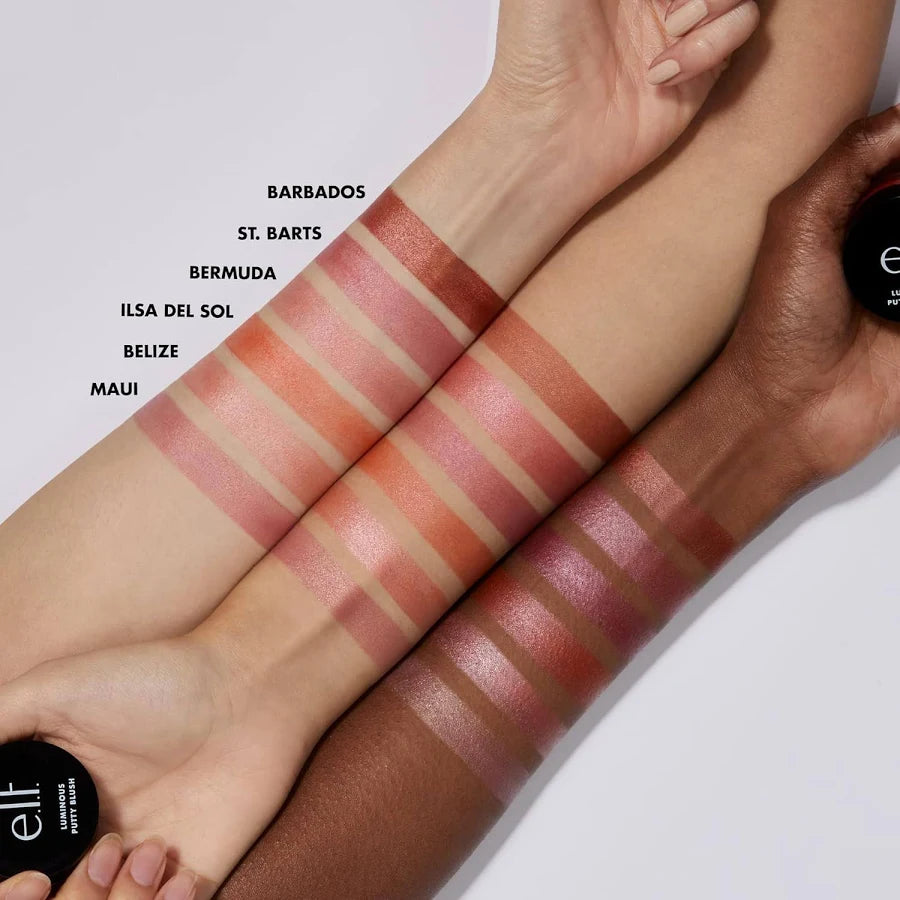 ظلال الخدود e.l.f. Luminous Putty Blush – St Barts – لون ناعم وقابل للدمج