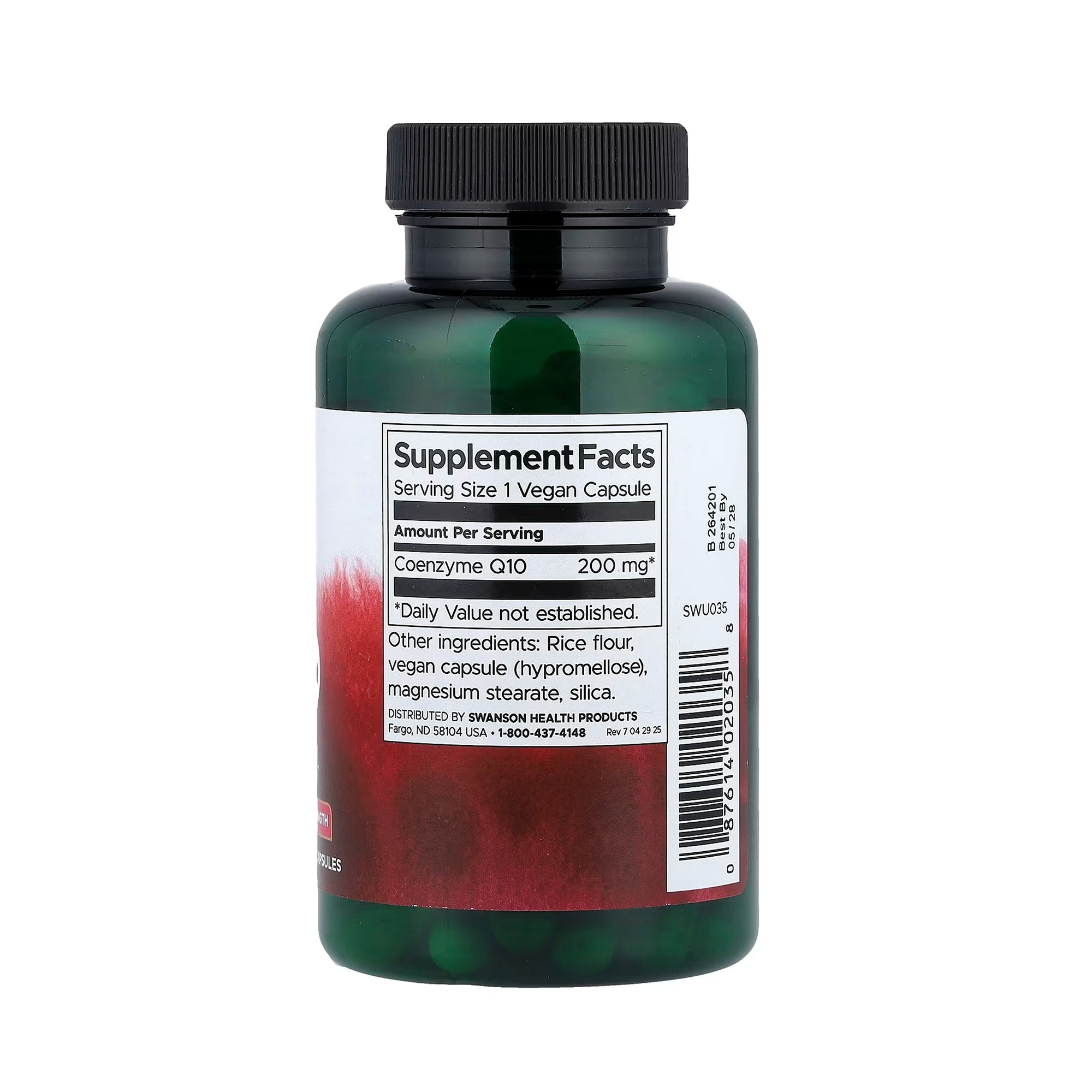 Swanson CoQ10 Maximum Strength 200 mg - 90 Vegan Caps