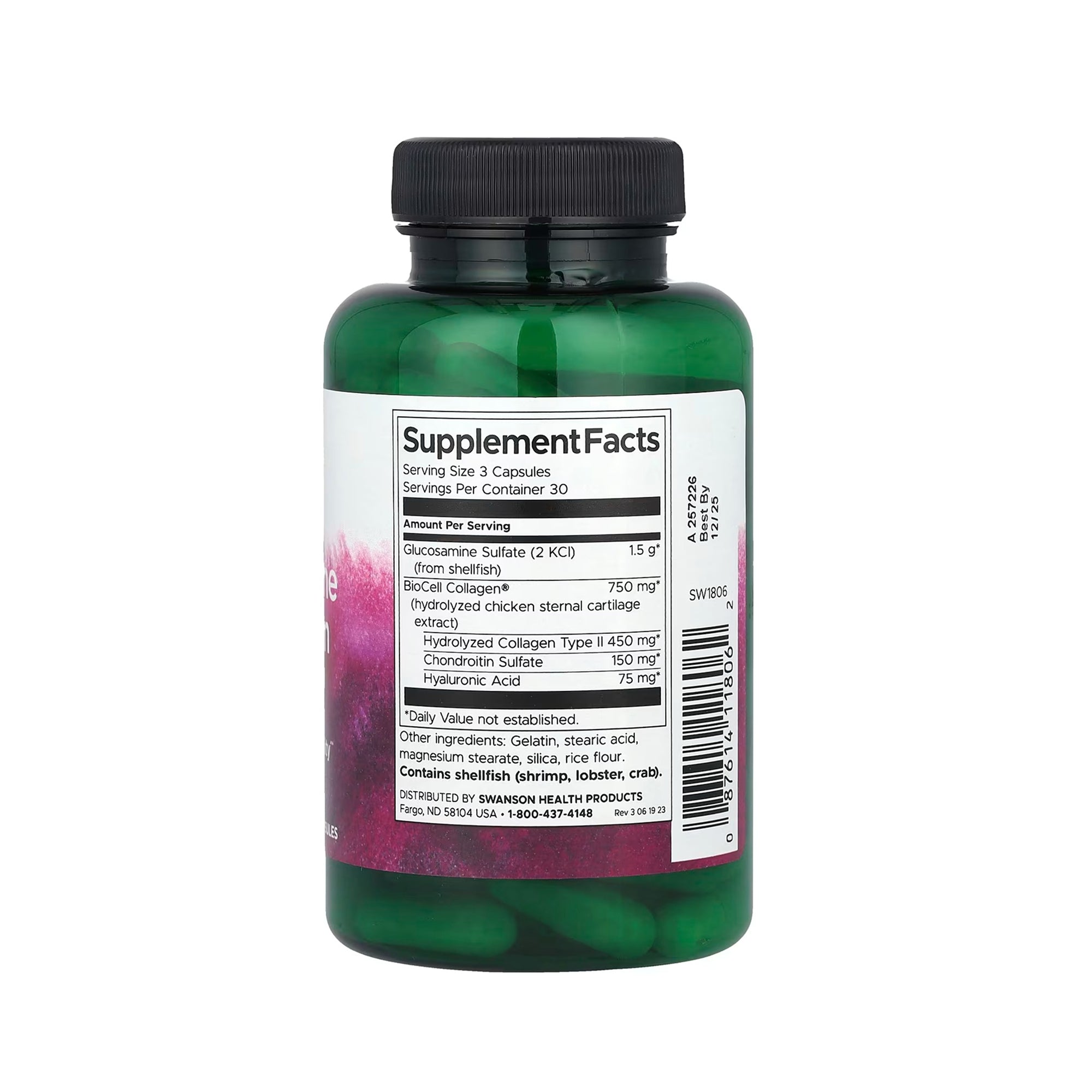Swanson Glucosamine & Collagen Type II featuring BioCell Collagen - 90 Caps