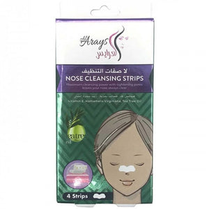 Alarays nose strips 4pc ‏vitamin e hamamelis virginiana tee tree oil‏