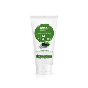 Vasu Face Scrub 150ml Skin Purifying Enriched wtih Neem & Natural Black Sand