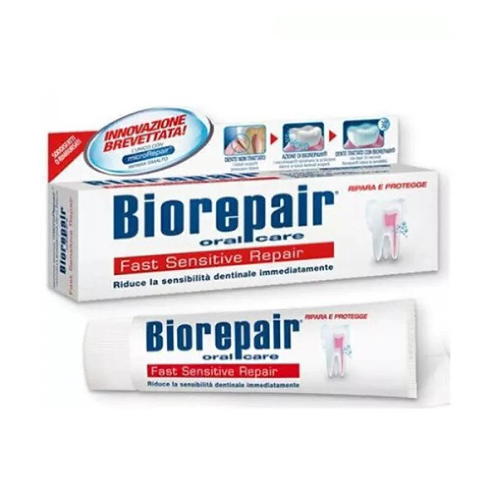 Biorepair toothpaste 75ml fast sensitive repair