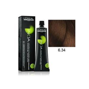 Loreal professionnel ammonia free hair color 60g inoa 6.34