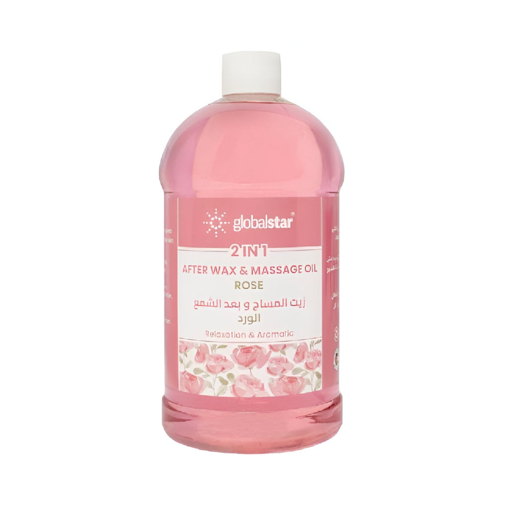 Global star massage oil  after waxing 1l with rose