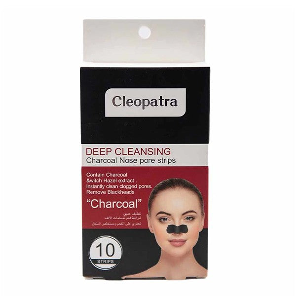 Cleopatra nose strips 10pc deep cleaning with charcoal
