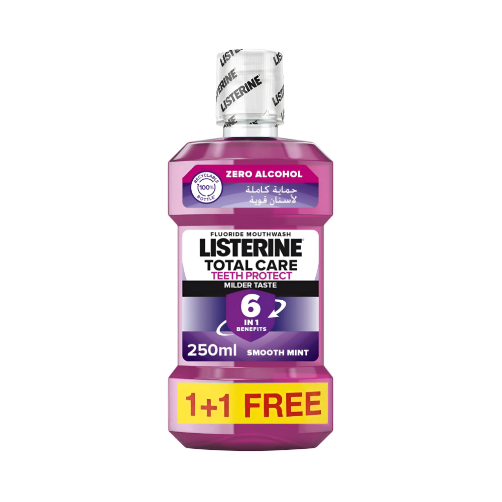 Listerine Mouth Wash 250ml 1+1 Free Total Care With Mint