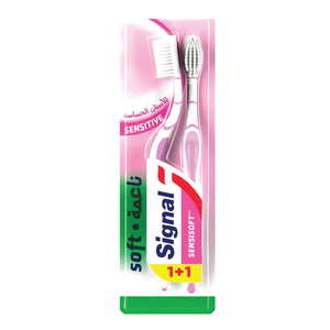 Signal toothbrush soft for sensitive teeth 1+1 free