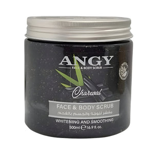 Angy Face & Body Scrub 500ml With Charcoal