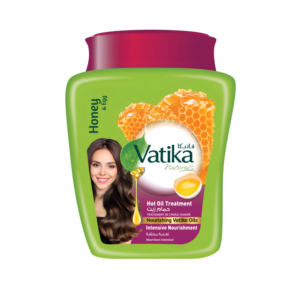 Vatika hair hot oil 450g intense nourishment with egg and honey