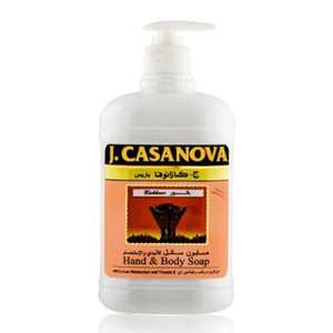 J.casanova liquid soap 500ml with incense for hands and bath