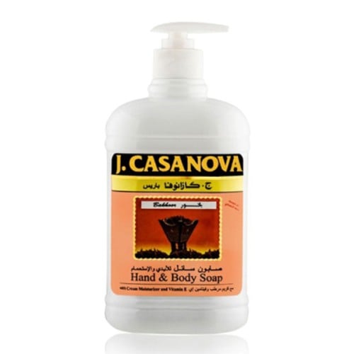 J.casanova liquid soap 500ml with incense for hands and bath