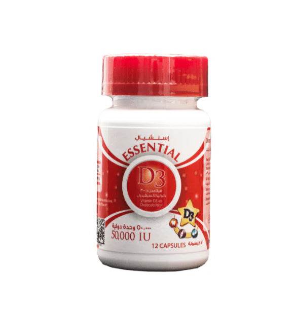 Essential Vitamin D3 50,000 IU - High Potency Immune & Bone Support
