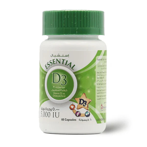 Essential Vitamin D3 5000 IU Supplement – High Strength Bone Support